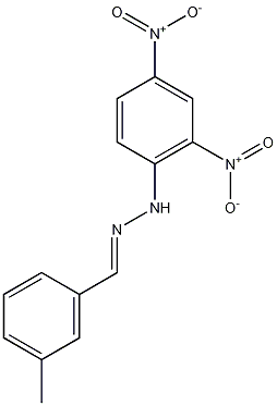 2,4-二硝基苯腙间甲苯甲醛结构式