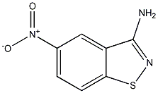3-氨基-5-硝基-2,1-苯甲并异噻唑结构式