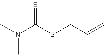 二甲基二硫代氨基甲酸烯酯结构式