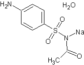 N-(4-氨基苯磺酰)乙酰胺钠盐结构式