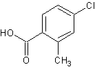 4-氯-2-甲基苯甲酸结构式