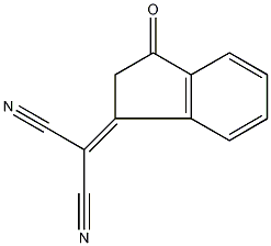 3-(二氰基亚甲基)茚-1-酮结构式