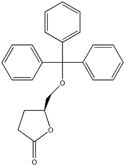 (R)-(−)-γ-三苯甲基甲氧基-γ-丁内酯结构式