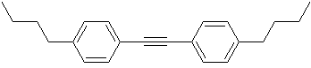 1,2-二(4-丁基苯基)乙炔结构式