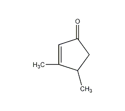 3,4-二甲基-2-环戊烯-1-酮结构式