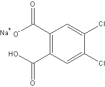 4,5-二氯邻苯二甲酸钠结构式
