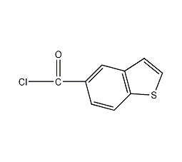 1-苯并噻吩-5-羰酰氯结构式