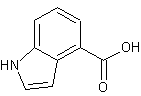 吲哚-4-羧酸结构式
