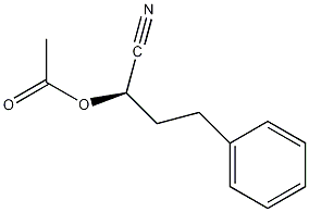 (R)-1-氰基-3-苯基-1-丙基乙酸结构式