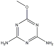 2,4-二氨基-6-甲氧基-1,3,5-三嗪结构式