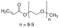 聚(乙二醇)甲基醚丙烯酸酯结构式
