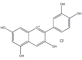 氯化花青素结构式