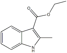 2-甲基吲哚-3-羧酸乙酯结构式