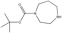 1-叔丁氧羰基-高哌嗪结构式