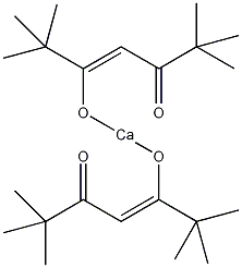 双(2,2,6,6,-四甲基-3,5-庚二酮酸)钙结构式