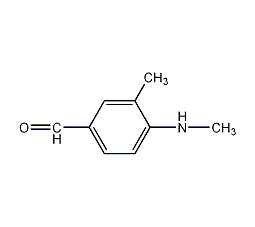 4-甲氨基-3-甲基苯甲醛结构式