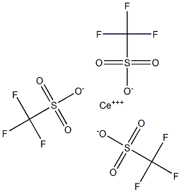 三氟甲烷磺酸铈(III)结构式