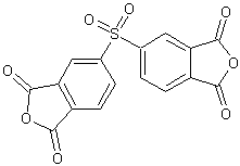 3,3,4,4-二苯基砜四羧酸二酸酐结构式