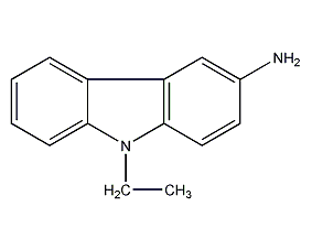 3-氨基-9-乙基咔唑结构式