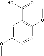 3,6-二甲氧基哒嗪-4-羧酸结构式