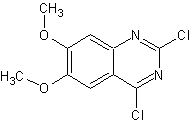 2,4-二氯-6,7-二甲氧基喹唑啉结构式