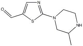2-(4-甲基-1-哌嗪基)噻唑-5-甲醛结构式