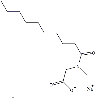 n-癸酰肌氨酸钠盐结构式