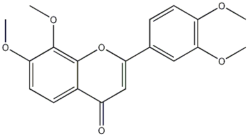 3,4,7,8-四甲氧基黄酮结构式