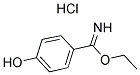 4-羟基苯甲亚胺酸乙酯盐酸盐结构式