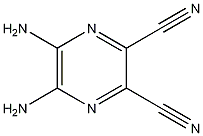 5,6-二氨基-2,3-二氰基吡嗪结构式