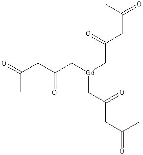 乙酰丙酮合钆结构式