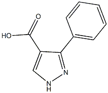 5-苯基-1H-吡唑-4-羧酸结构式