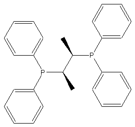 (2R,3R)-(+)-双(二苯基膦)丁烷结构式