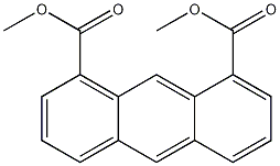 1,8-蒽二羧酸二甲酯结构式