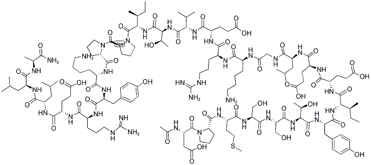 乙酰钙蛋白酶抑制蛋白(184-210)(人)结构式