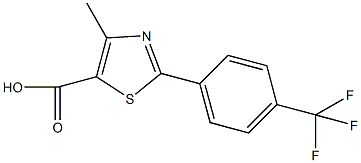 4-甲基-2-[4-(三氟甲基)苯基]三唑-5-羧酸结构式