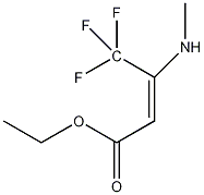 3-甲基氨基-4,4,4-三氟丁烯酸乙酯结构式