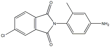 N-(4-氨基-2-甲基苯基)-4-氯酞酰亚胺结构式