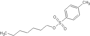 对甲基苯磺酸庚酯结构式