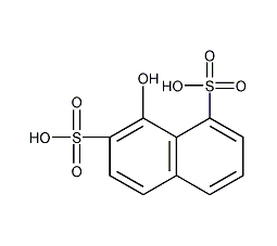 8-羟基-1,6-萘二磺酸结构式