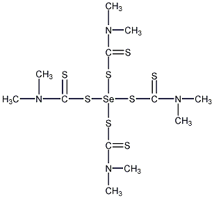二甲基二硫代氨基甲酸硒结构式