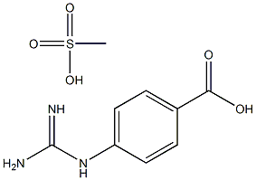 4-胍基苯甲酸甲磺酸酯结构式