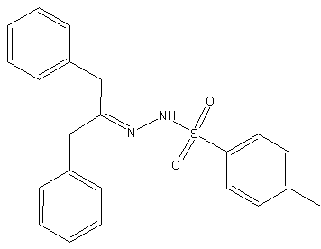 1,3-联苯基丙酮间-甲苯磺酰腙结构式