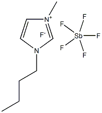 1-丁基-3-甲基咪唑六氟锑酸盐结构式