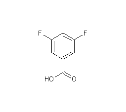 3,5-二氟苯甲酸结构式