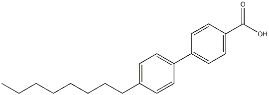4-辛基-4'-联苯基羧酸结构式