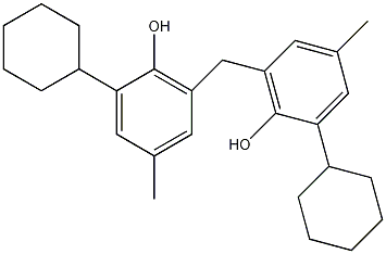 2,2'-甲亚基双(6-环己基-4-甲基酚)结构式