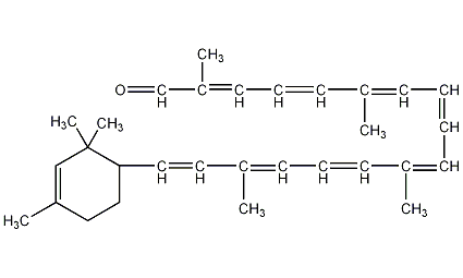8’-阿朴-β,ψ-胡萝卜醛结构式