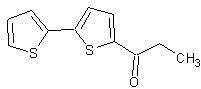 5-丙酰基-2,2'-二噻吩结构式