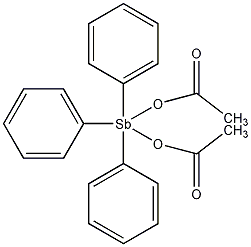 三苯基锑双乙酸酯结构式